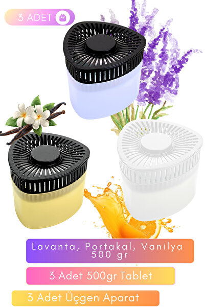 Saban Nem Alıcı Lavanta, Portakal, Vanilya ( 3 Adet 500 gram Aparat Ve 3 Adet...