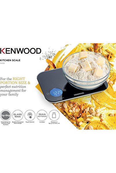 Kenwood Digital Kitchen Scale | Food Scale | Weighing Scale | Weight Scale | 8kg/22lbs Capacity