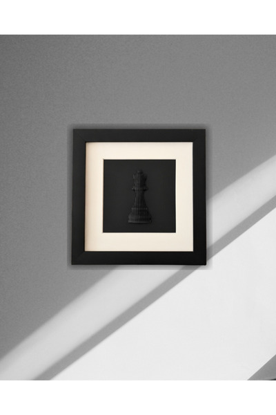 Bicandle Candles & More 3D "Vezir" Tablo - Satranç Serisi