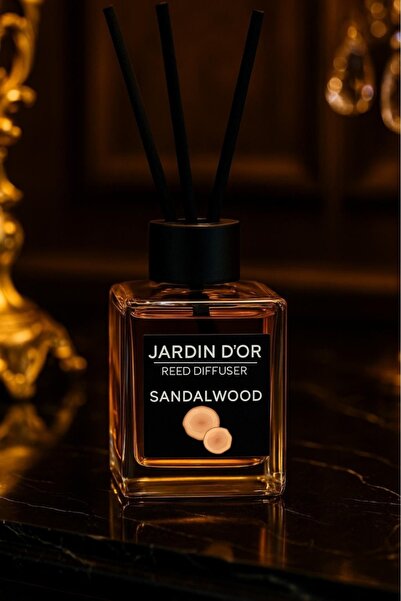 JARDIN D'OR PREMIUM Sandalwood Reed Diffuser .Çubuklu Oda Kokusu 100 ml 8681529301421