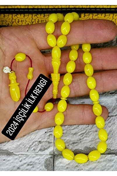 Tasarım Mesut Elma Usta Işi Boru Obje Patinli Sıkma Kehribar Tesbih