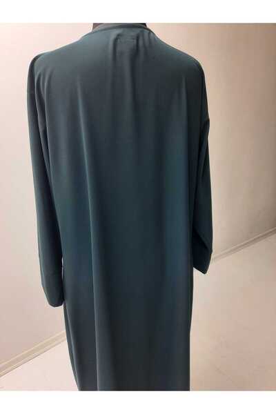 GigiTex Crepe Front Buttoned Special Design Ferace Pardessu