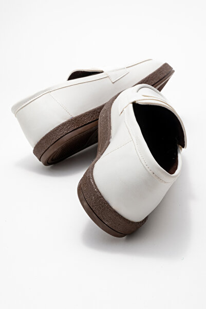 by selvi Lukka Shoes Мъжки бели мокасини от синтетична кожа Livya