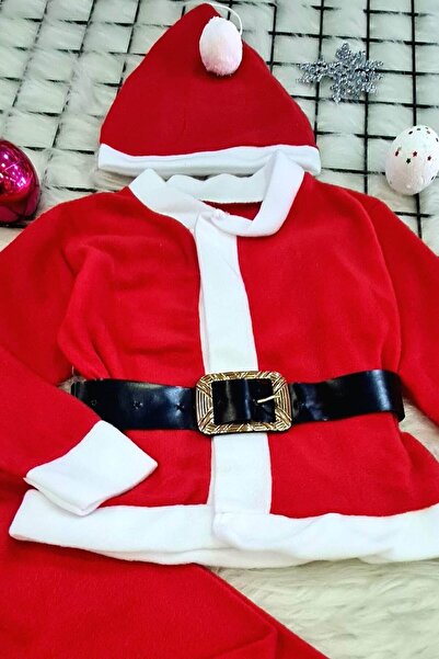 By Nur Erten Children's Red Santa Claus Costume Outfit