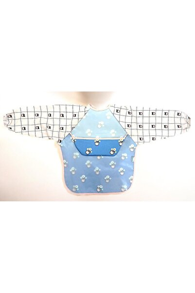 MİLAYS LİFE HOME COLLECTİON Unisex Baby 0-36 Months Long Sleeve Activity Hobby Food Bib with Pockets