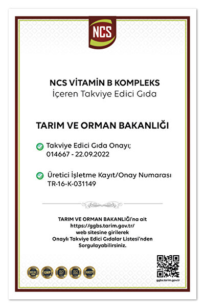 NCS Vitamin B Complex B Vitamins 120 Tablets B Complex B Vitamins