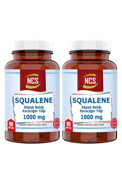 NCS Squalene Köpek Balığı Karaciğer Yağı 1000 Mg 2 Kutu 90 Tablet