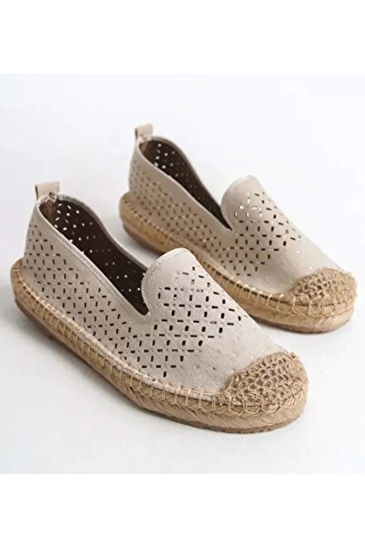 KOCAMANLAR Feles Stone Detailed Espadrille Women's Ballet Shoes Ten