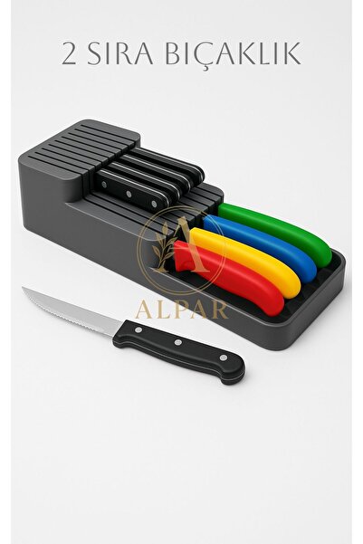 marvella comfortline Alpar 2 Row Knife Holder 14*39 cm Knife Organizer