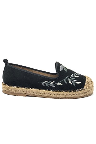 KOCAMANLAR Feles Espadril Women's Ballet Shoes Black