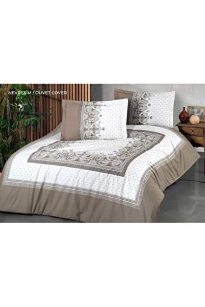 Amazon Ev Double Tasseled Blanket Duvet Cover Set - Beige