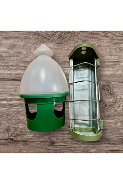 Storm 1,5 Lt Güvercin Suluk Ve 25 Cm Metal Yemlik Set
