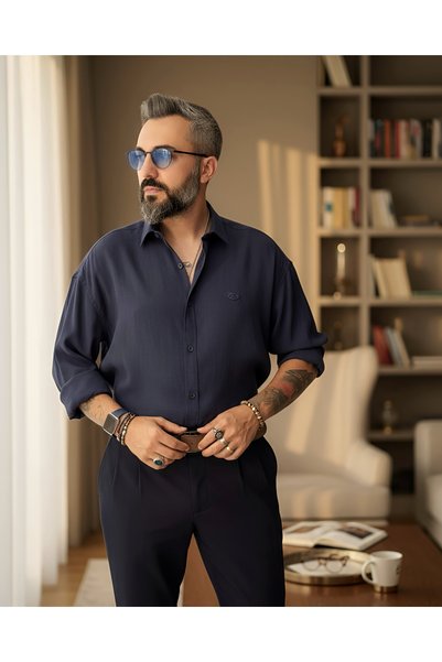 Higo Man Men's Modal Fabric Extra Oversize Shirt