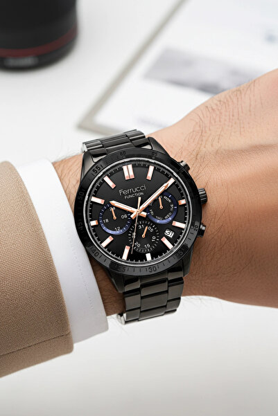 Ferrucci Function Erkek Kol Saati Çelik Kordon Çelik Kasa 3 ATM Suya Dayanıklılık zmfer047