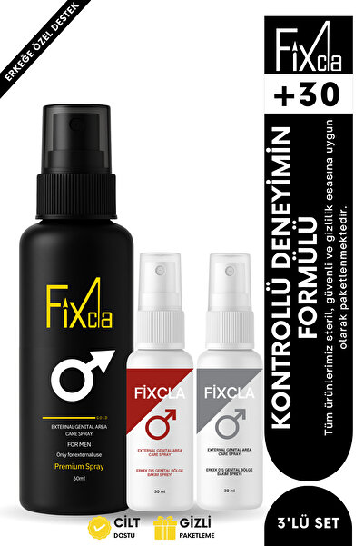 FixCla +30 Süre Destek Seti 3’lü Sprey 60 ml + 30 ml + 30 ml | Uzun Deneyim |...