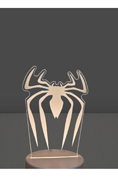 SPIDERMAN مصباح LED إبداعي على شكل سبايدرمان للأطفال والمراهقين باللون الأصفر