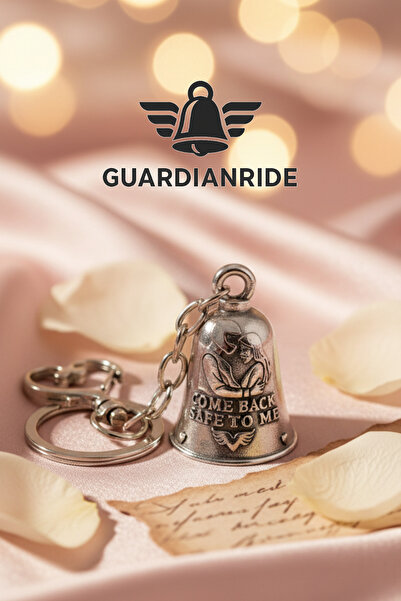 GuardianRide سلسلة مفاتيح على شكل جرس حماية من الفولاذ - موديل 'الثقة بي'