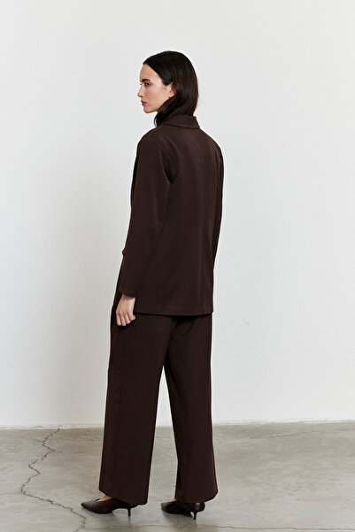 FACETTE Γυναίκες 2023458577   Μπουφάν Blazer με καφέ κουμπιά