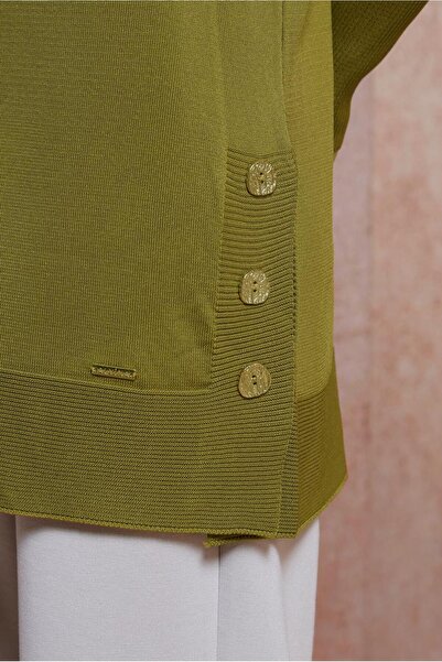 Alvina DÜĞME DETAYLI TRİKO TUNİK 45018