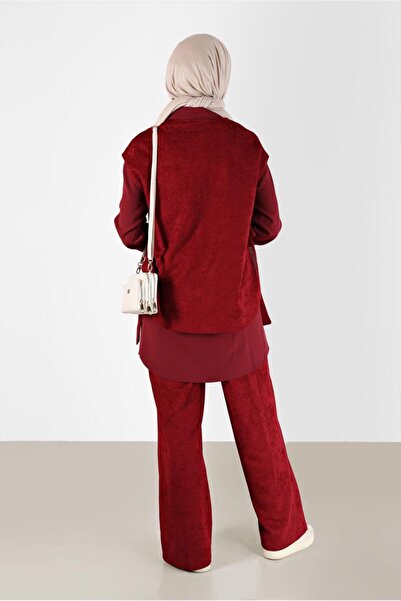 Alvina CHANNIL VELVET TRIPLE PANT WITH ZIPPER DETAILSET 42380