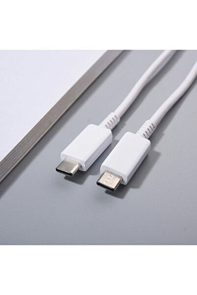 Samsung مجموعة شاحن S24 Ultra الأصلي باللون الأبيض من الاتحاد الأوروبي، محول شحن سريع 45 وات، كابل 5 أمبير أصلي