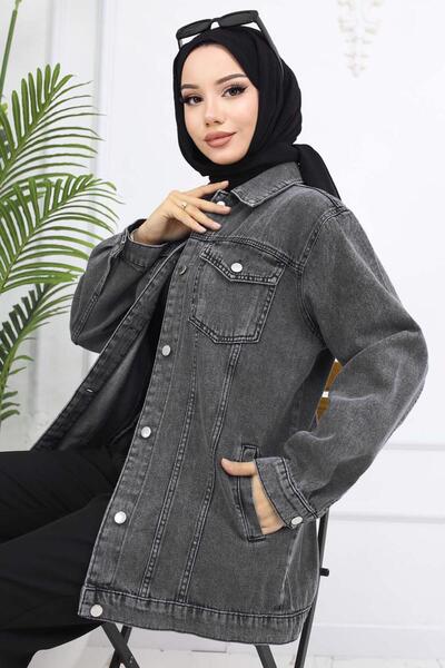 TRENDTESETTÜR ΓΥΝΑΙΚΕΙΟ ΓΚΡΙ Τζιν ΜΠΟΥΦΑΝ T 407