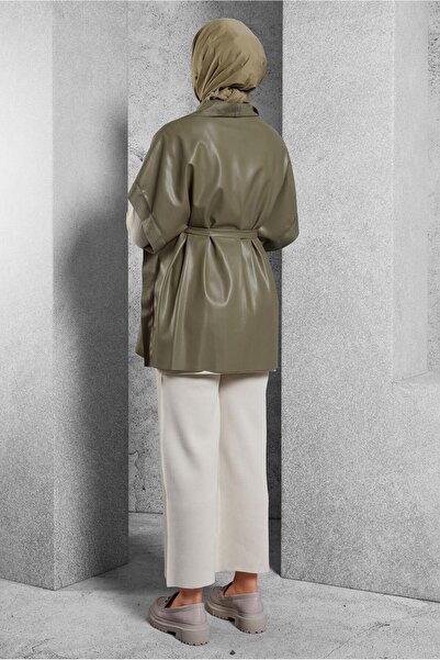 Alvina Sunny Leather Vest with Birds 45276