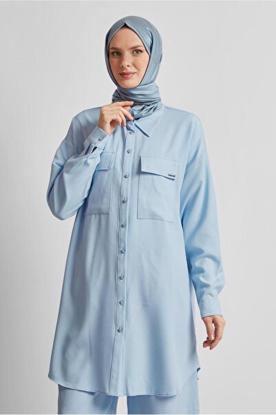 Alvina SHIRT COLLAR PANTS SUIT 44473