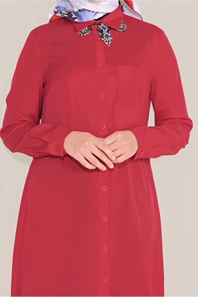 Alvina Buttoned and Pocket Detailed Tunic 4397