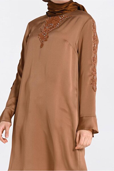 Alvina Stone Detailed Guipure Tunic 4301