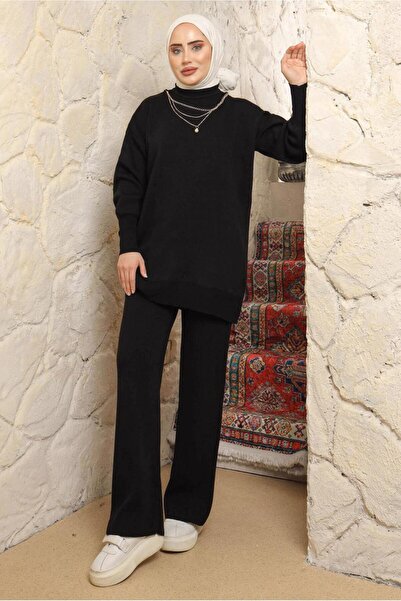 TRENDTESETTÜR ΓΥΝΑΙΚΕΙΟ ΣΕΤ ΜΑΥΡΗ ΑΛΥΣΙΔΑ ΜΕ ΛΕΠΤΟΜΕΡΗ ΠΑΝΤΕΛΟΝΙ T 8058