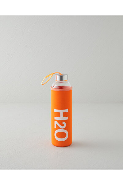 English Home Refresh Bottle Cam Kılıflı Şişe 600 ml Turuncu