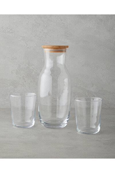 English Home Luminous Cam 3 Parça Su Takımı 1000 ml + 315 ml Şeffaf