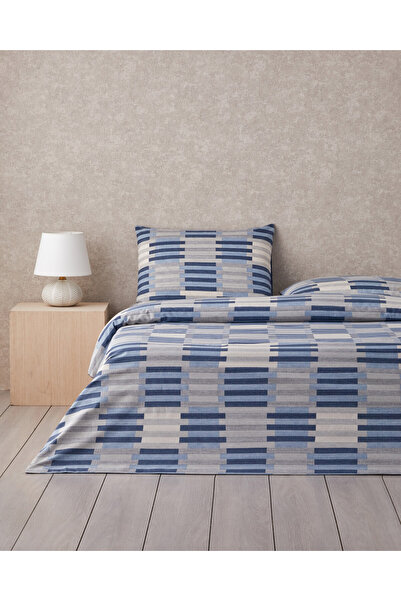 English Home Blockform Kolay Ütülenir Tek Kişilik Çarşaflı Nevresim Takımı 16...