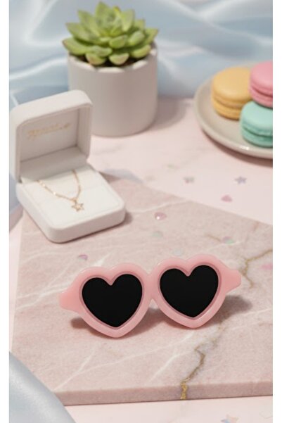 TUNA TAKI & AKSESUAR KALP GÖZLÜK ROZET. KALP ROZET.KADIN BROŞ, PİN.