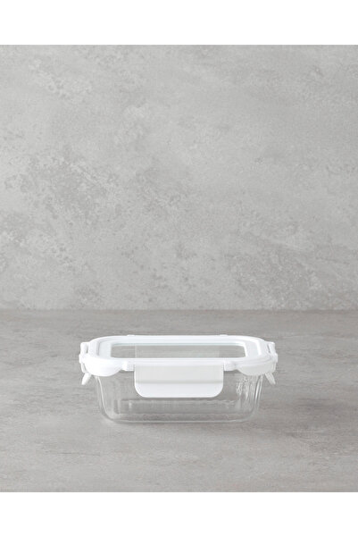 English Home Maris Borosilikat Saklama Kabı 350 ml Beyaz