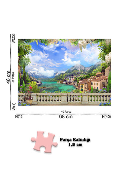 Neverland 1000 Pieces of 2 Puzzles - Seaside Scenery and Amsterdam