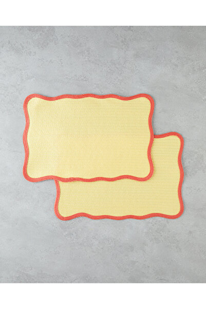 English Home Daydream PP 2'li Amerikan Servis 30x45 cm Sarı-Turuncu