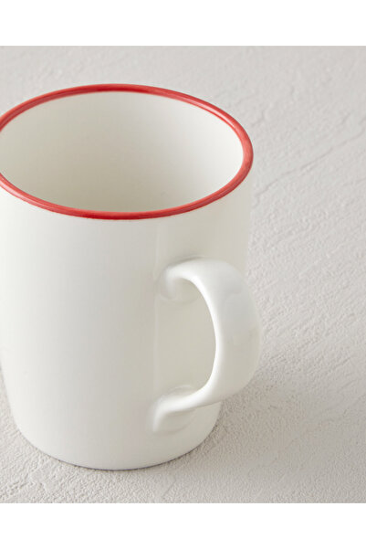 English Home Sway Bone Porcelain 2-Piece Mug 255 ml Red