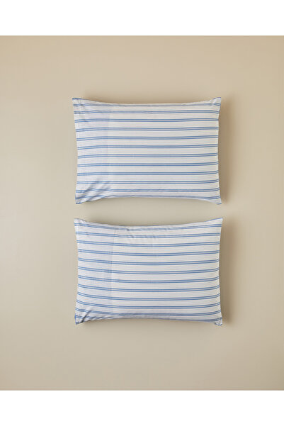 English Home Plaid Zone Cotton 2-Piece Pillow Case 50X70 cm Blue