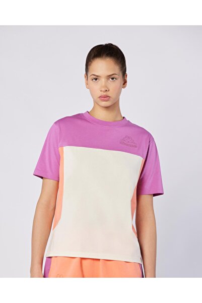 Kappa Giusa Tur Kadın Somon Regular Fit Tişört