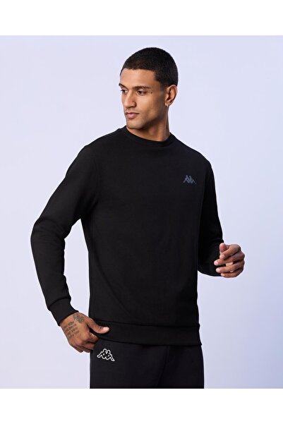 Kappa Tonnio Erkek Siyah Regular Fit Sweatshirt