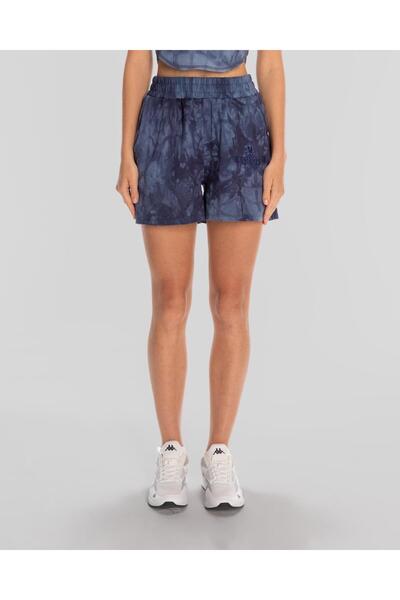 Kappa Authentic Rosemary Shorts Kadın Mavi Regular Fit Şort