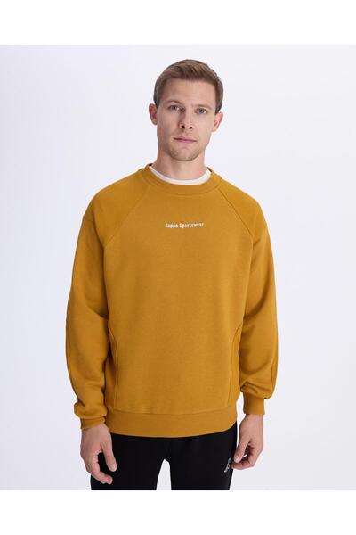 Kappa Автентичен суитшърт Alec Erkek Hardal Comfort Fit