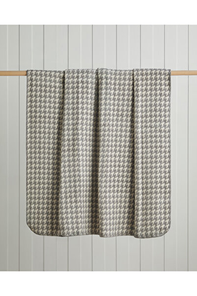 English Home Urban Hound Pamuk Akrilik Tek Kişilik Battaniye 150x200 cm Bej