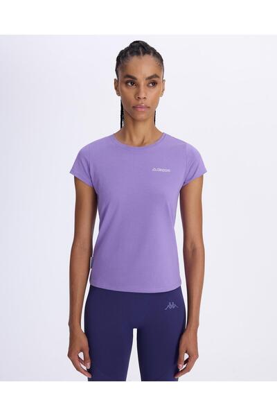 Kappa Logo Jendy Kadın Mor Regular Fit Tişört