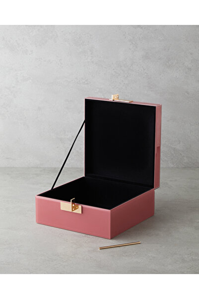 English Home Διακοσμητικό κουτί Katie 21,5x21,5x10,5 εκ. Καφέ