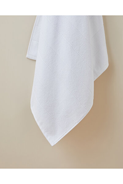 English Home Sandy Stripe Cotton Bath Towel 80X150 cm White