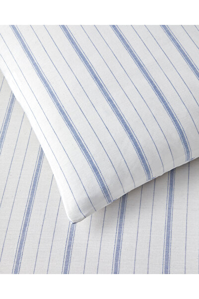 English Home Subtle Waves Yarn Dyed Single Duvet Cover Set 160X220 cm Blue