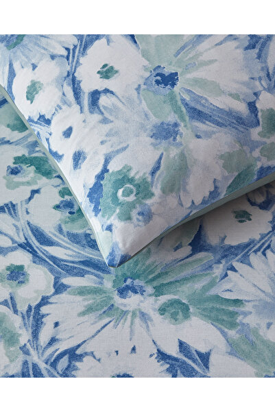 English Home Chaotic Garden Cotton Double Duvet Cover Set 200X220 cm Blue - Green